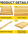 10 Frame Beehive Bottom Board With Entrance Reducer For Langstroth Hives Solid Pine Durable Beekeeping Base shown in detail