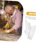 Badass Flame Resistant Heat Shield Arm Sleeves For Mechanics Tough As Nails Flexible Aluminum Foil Burn Guards shown in use.
