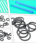 Quiet O Ring Replacement Kit For Fixed Smart Sleeper Bassinet Motor Ultimate DIY Repair Kit With Large O Ring For Roller And Small O Rings A And B For Bolts To Stop Noise And Restore Smooth Glide For Your Baby Sleep System. Black O-rings and blue pry tools