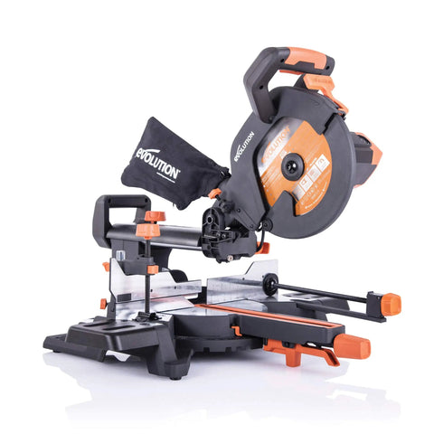 10 Inch Sliding Miter Saw With Dual Quick-Release Clamps, Dust Bag, Taller Fences, Slide Rail Protector, 3M Cord For Easy Multi Material Cuts Through Wood, Nails, Decking, Plastic And Mild Steel Bevel 0-45 Degrees, Miter 0-50 Degrees, TCT Blade Included