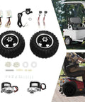 Upgrade Your Ride With A 24V 250W Electric Cart Conversion Kit Featuring 10 Inch Wheels, Controller And Thumb Throttle For Go Karts