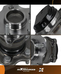 Close-up view of Rear Wheel Hub and Bearing Assembly for Nissan Rogue FWD 2014 to 2019 and Rogue Sport FWD 2017 to 2019 with Encoder ABS