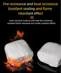 Quick Dry Waterproof Sealant Paste For Instant Wall Hole And Gap Patching, Heavy Duty Filler Putty displayed with flames
