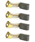 Set of four Straight Up Premium Heavy Duty R04 Carbon Brushes with springs for Porter Cable power tools replacement.