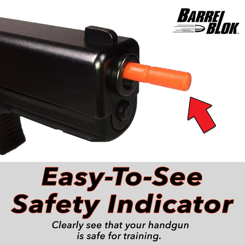 9mm Dry Fire Practice Tool For Any Handgun Universal Fit With 3 MagBlok Inserts No Tools Needed Safe Training And Malfunction Clearing Drills For Realistic Range Sessions with safety indicator