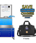 Under Seat Personal Item Duffle Bag 17 By 10 By 9 Inches That Fits United Spirit JetBlue Frontier American And Most Airlines