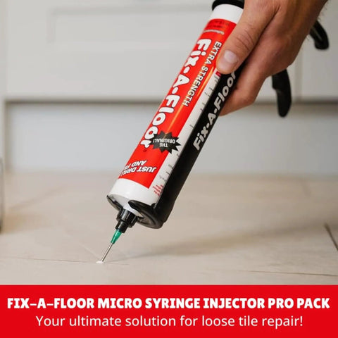 Extra Strength Tile Repair Adhesive Pro Pack With Micro Syringe Injector And Two Drill Bits For Tile Porcelain Ceramic