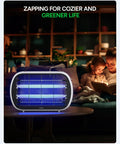 Indoor Bug Zapper For 5000 Sq Ft Homes And Offices, 20W Instant Electric Mosquito Zapper with high voltage grid on table