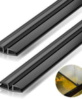 Set Of 2 PVC Piano Style Living Hinges 39.37 Inch Each For DIY Projects Suitable For 3 To 5mm Glass And Acrylic Replacement And Repair