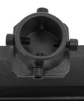 Close-up of Beefy 12 Inch Press Brake Attachment for Hydraulic Shop Presses with 45 steel construction and black finish