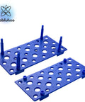 Blue Polypropylene Centrifuge Tube Rack For 10ml 15ml And 50ml Tubes, 28 Well Detachable Plastic Stand, Test Tube Holder