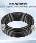 Crimp Tnc Male Coax Connector Kit 10 Pack With Heat Shrink Tubes For RG58 RG142 RG400 LMR195 KSR195 3D FB Cables RF Coaxial