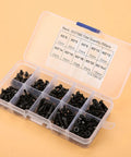 M3 Button Head Hex Socket Screws And Nuts Set All In One Kit Grade 10.9 Black Oxide Finish 300-piece assortment in box