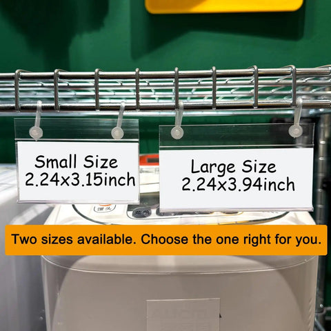 Home Run Plastic Shelf Tags With Zero Hassle Snap Hooks And Ready Paper Cards For Heavy Duty Wire Baskets To Show Price Points And Keep Store Layouts Looking Fresh