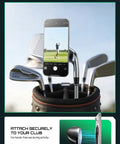 Magnetic Golf Cart Phone Holder With Dual Sided MagSafe Mount Easy Snap In Phone Stand For iPhone 17 And Galaxy S26 Ultra with clubs