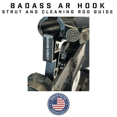 Badass AR Hook Strut and Cleaning Rod Guide Twin Pack for Easy Rifle Maintenance Durable Non Marring Polymer USA Made