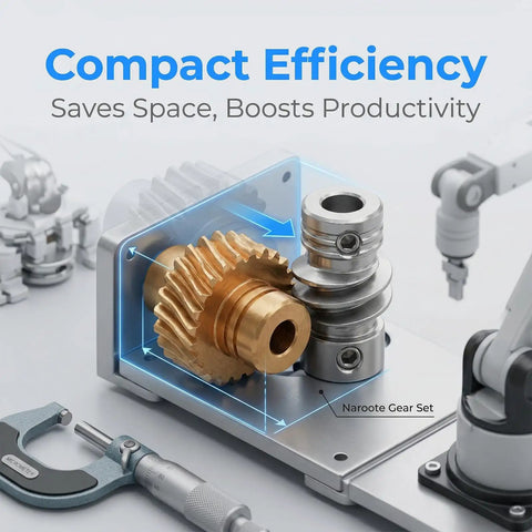 Brass Gears and Bronze Gear Set for Robot Wheels 10 to 1 Industrial Drive Kit with micrometer and robotic components