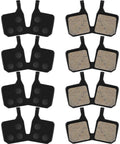 4 Pairs Bike Brake Pads Kit For Disc Brakes Replacement With Resin And Semi Metallic Material Quiet Wear Resistant And Low Noise