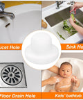 T Shaped Silicone Plugs 13mm Diameter 0.5 Inch Snap In Hole Seals for various sink and basin applications