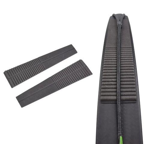 Archery Limb Silencers for Recurve and Traditional Bows, Dampeners showing adhesive backing and noise-reducing design