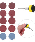 100 Pcs Sanding Disc Kit For Rotary Tool Grit Range 100 180 240 1500 3000 With Round Discs And Mini Discs For Drill Polishing And Multimaterial Finishing For DIYers And Pros, mixed discs