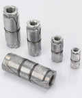 24 Pack Double Expansion Shield Anchors For Concrete Brick And Block Internal Thread One Quarter Inch Length One And A Quarter Inch External Diameter One Half Inch Zinc Alloy Heavy Duty Inside Screw Anchors in various sizes