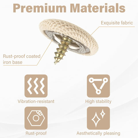 50 Set Car Roof Headliner Repair Kit With 202 Pcs Auto Roof Snap Rivets beige fabric clamp with rust-proof iron base
