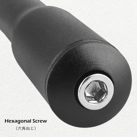 Close-up of hexagonal screw on Quill Stem Riser Adapter for Bikes Aluminum 6061 With Polished Finish Elevates Handlebar Height