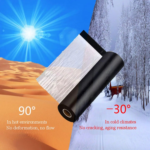Rock Solid Self Adhesive Roof Underlayment Roll Made With Sbs Bitumen And Aluminum Foil showcasing flexibility in extreme temperatures.