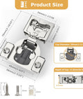 Two Piece 1/4 Inch Small Overlay Cabinet Hinges For Face Frame Doors, Concealed Soft Close Hinge With 105 Degree Swing, 4D Adjustable Screw Mount, Smooth As Butter No Slam Finish dimensions and components