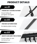 Beefy Heavy Duty Zip Ties With Screw Hole For Mounting 75 lb Tensile Strength Seven And A Half Inch Indoor Outdoor Nylon Cable Ties