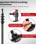 Ultralight Carbon Fiber Telescoping Tarp Poles For Hiking Adjustable Rugged Featherweight 2 Pack Backpacking Gear close-up locking mechanism