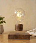 Magnetic Levitating LED Light Bulb Desk Lamp With Wireless Power Floating Glow That Spins In Air Lit Home Office Decor Unique Gift Idea