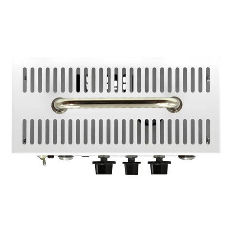 Top view of Micro Terror 20W Hybrid Guitar Amplifier Head with 12AX7 Tube Preamp and Solid State Power showing handle.