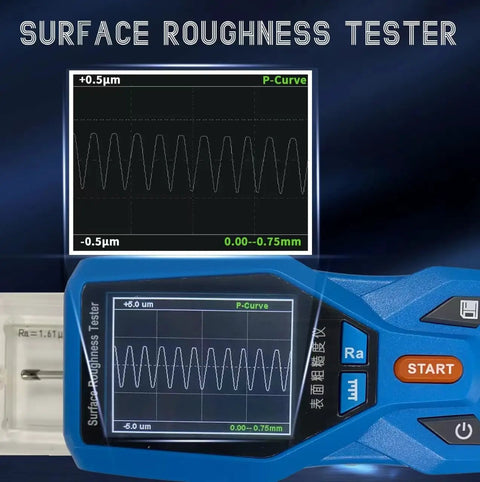 22 Parameter Handheld Digital Surface Roughness Tester Meter KR220 Portable Profilometer With Real Time Clock On Shop Floor Ra Rz Range And Clear Display For Accurate Surface Measurement