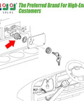 Illustration showing Universal EZGO Golf Cart Ignition Key Switch Starter installation with keys and wiring components.