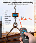 Beast Of A Digital Crane Scale With 4400 Lbs Capacity, Heavy Duty Industrial Hanging Scale Featuring Cast Aluminum Case And LCD Display