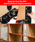 Pro Grade Aluminum Shelf Pin Jig One Quarter Inch Drill Guide For Straight Holes Cabinet Hardware And Woodworking Projects Durable And Precise