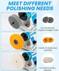 Bench Buffer Jewelry Polisher With Variable Speed Benchtop Buffing Machine Starter Kit For Jewelry, Wood, And Metal displayed.