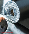 Premium Ultra Heavy Duty Self Adhesive Waterproof Roof Patch Tape For Asphalt Shingles And Leaks Hella Tough Outdoor Sealing Roll, roll open view.