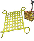 Heavy Duty Cargo Hanging Net For Hoisting And Lashing Flat Nylon Sling Net With High Load Bearing Up To 2.5 Tons 3 By 3 Meter Mesh