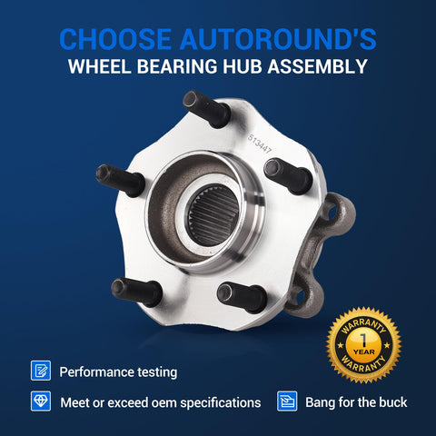 Front Wheel Hub And Bearing Assembly For Nissan Altima 2019 2020 2021 2022 2023 Ready To Roll 5 Lug 4 Hole Flange ABS Compatible