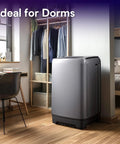 Compact Heavy Duty Portable Washing Machine And Laundry Spinner Combo handles eighteen pounds, ideal for dorms and tight spaces.
