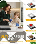 Rechargeable Digital Kitchen Scale Your Go To Helper For Home Cooks With 33 Lb Capacity And 1g And 0.05oz Precision in use by family