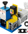 Top Tier Portable Electric Wire Stripping Machine For Scrap Copper Recycling High Speed Cable Cutter 1.5-25mm With Extra Blades Powerful Motor Easy Diy Use Reliable Professional Quality Heavy Duty close-up of electric motor and control panel.