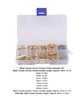 Brass Standoff Spacer Kit For PC Build Rig 260 Pcs M2 Threaded Spacers With Nut Assortment And Stainless Hardware Male And Female Column Screws in organizer case