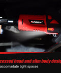 Kickass 3 8 Cordless Ratchet Wrench Kit Packing 40 Ft Lbs Of Beefy Torque With Variable Speed Trigger, recessed head for tight spaces.