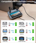 100W USB C Power Adapter For DJI Drones And More No Fuss Dual Port Battery Fast Charger Compatible With Mavic 4 Pro Charging DJI RC