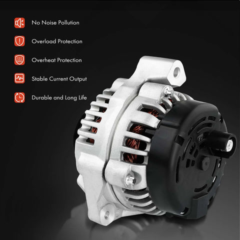 Alternator For Honda Accord 2003 V6 3.0L 12V 105A Clockwise 6 Groove Pulley New OE Equivalent Auto Electrical Part Direct Fit
