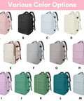 Various color options for Women Travel Backpack Carry On With Shoe Compartment And Water Bottle Pocket, TSA 15.6 Inch Laptop.